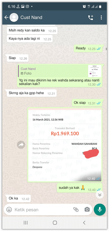 testimoni convert saldo